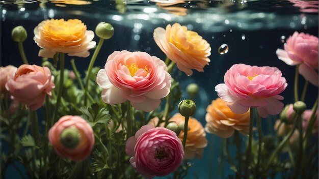 Foto flores y hermosos fondos naturales en la noche