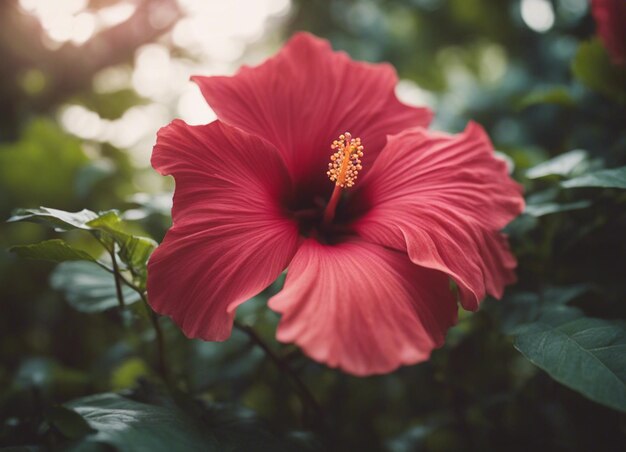 Foto las flores de un hibisco