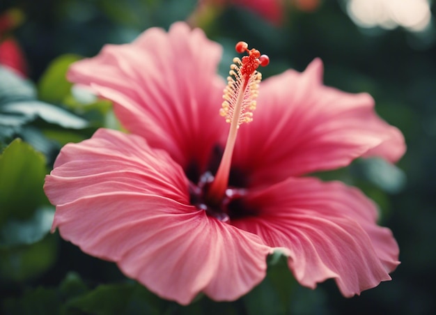 Las flores de un hibisco