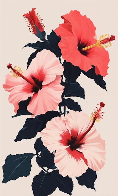 Flores de hibisco