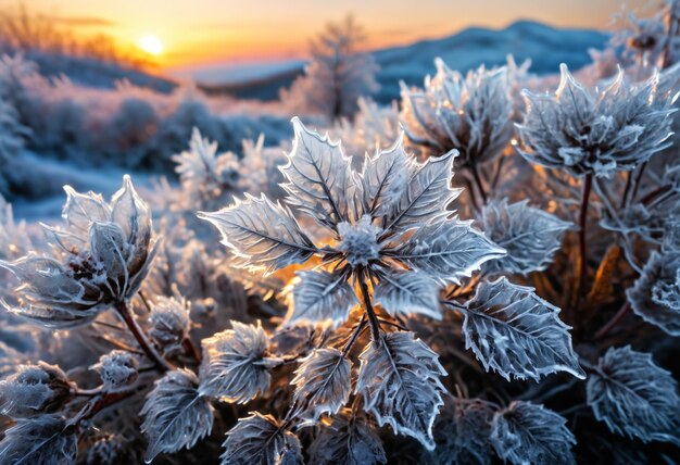 Flores de hielo heladas IA generativa