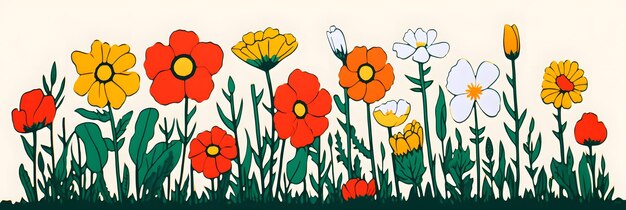 Flores ilustración fondo papel tapiz diseño colorido planta arte floral