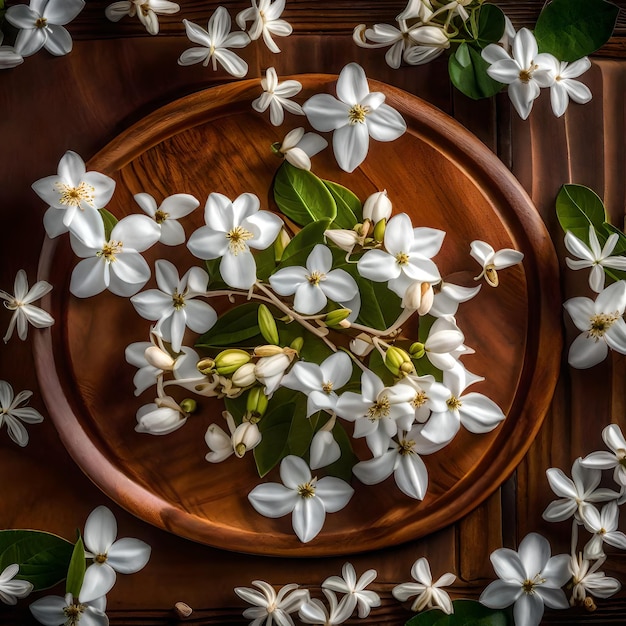 Foto las flores de jazmín