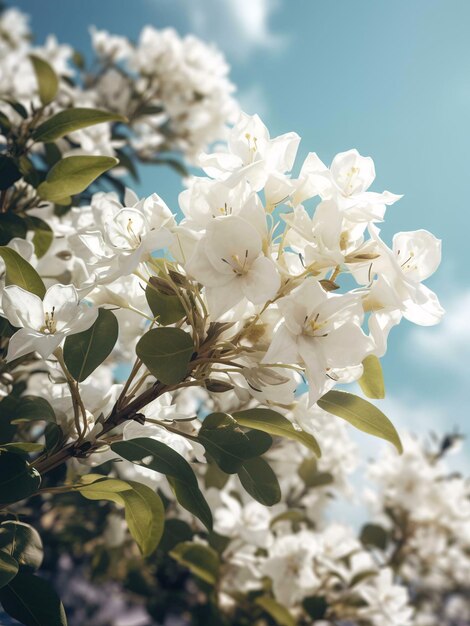 flores de lila blanca flores de árbol en flor