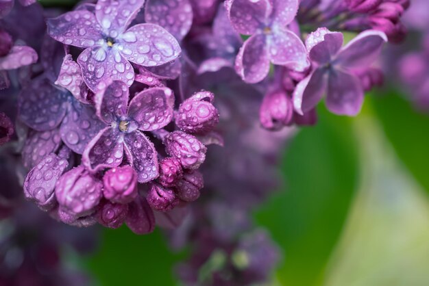 Flores lilas macro