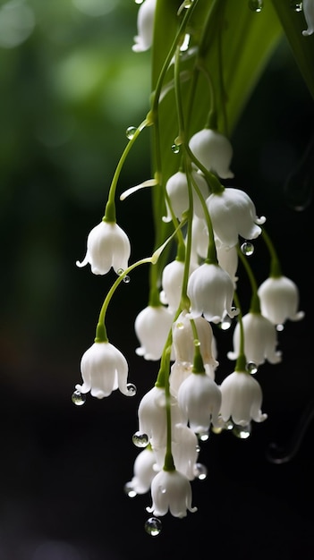 Flores de lirio de los valles