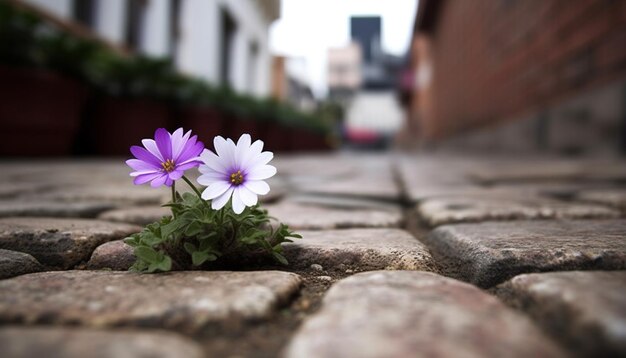 flores na rua