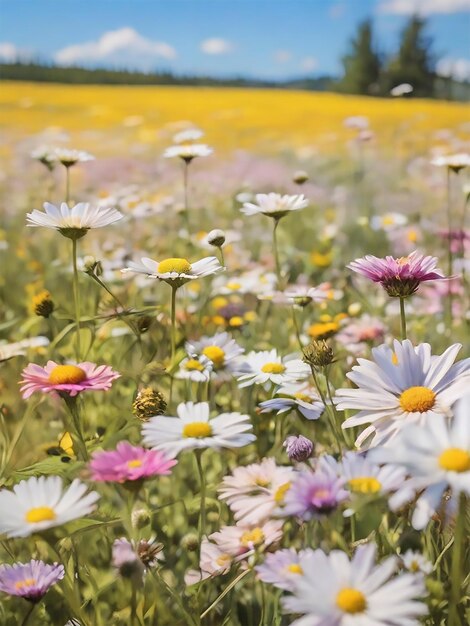 Foto flores de la naturaleza fondo burbuja de flores