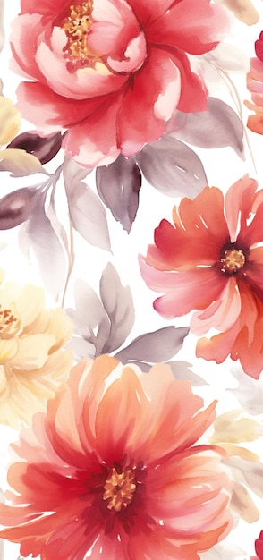 flores padrão abstrato fundo colorido