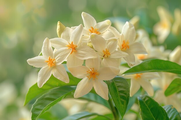 las flores de una planta matinal en el sol de primavera fotografía profesional