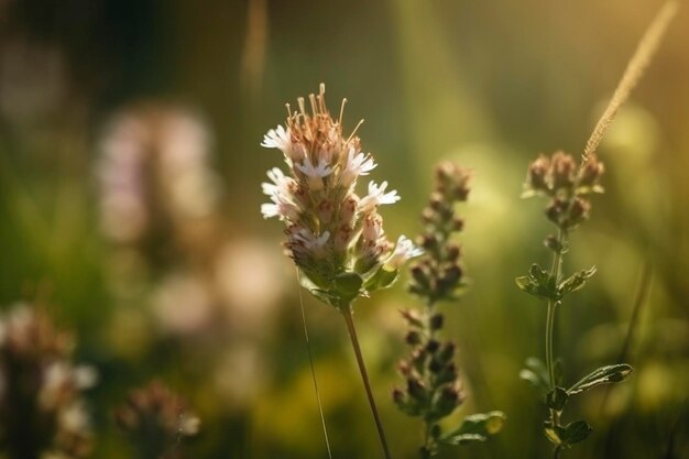 Flores de pradera creadas con IA generativa