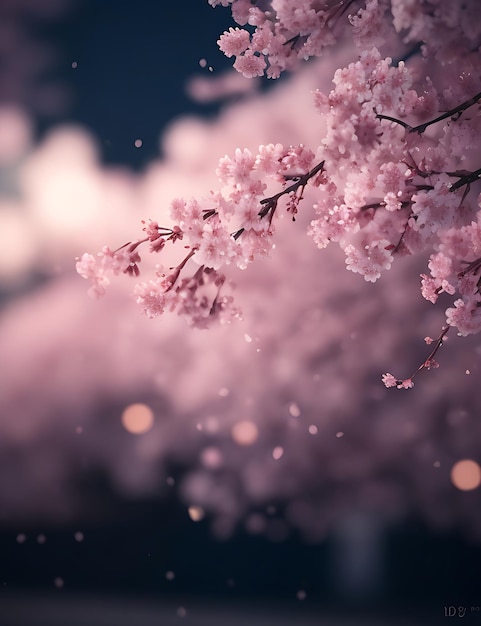 Flores de primavera blancas y rosadas florecientes en ramitas de árboles frutales