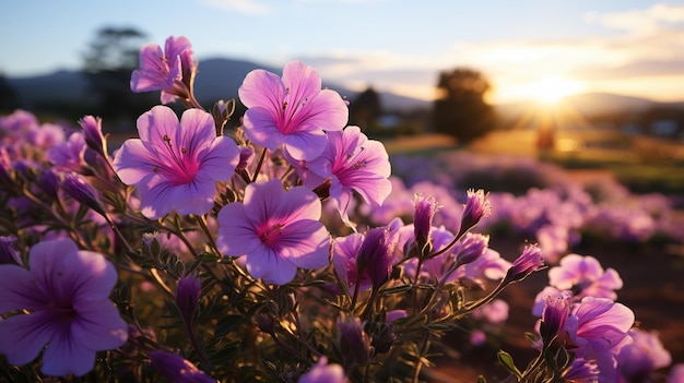 Flores púrpuras hermosas