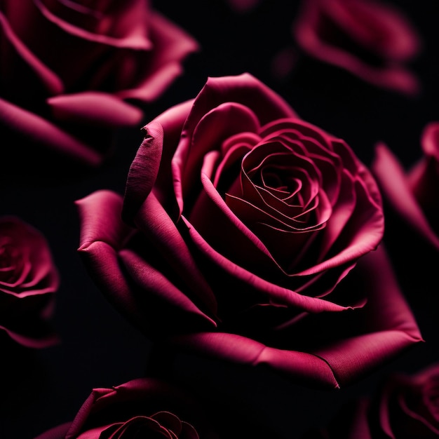 Las flores de rosa en primer plano
