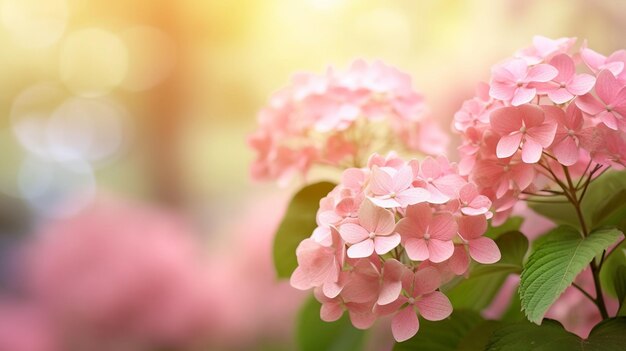 flores rosadas a la luz del sol