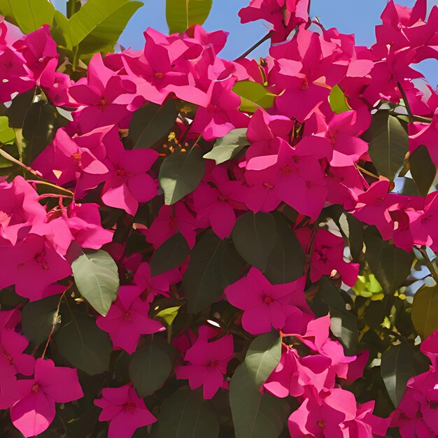 flores rosas en el cielo