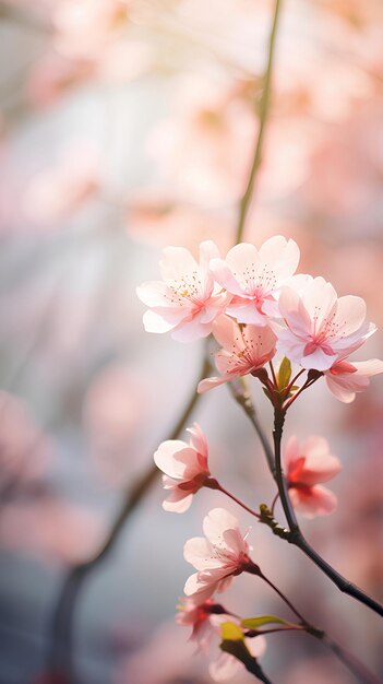 Las flores serenas y pacíficas florecen en un jardín tranquilo