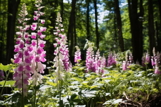 flores silvestres en el bosque