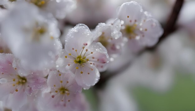 las flores son de color blanco y rosa