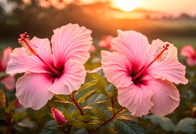 las flores son rosas y rojas