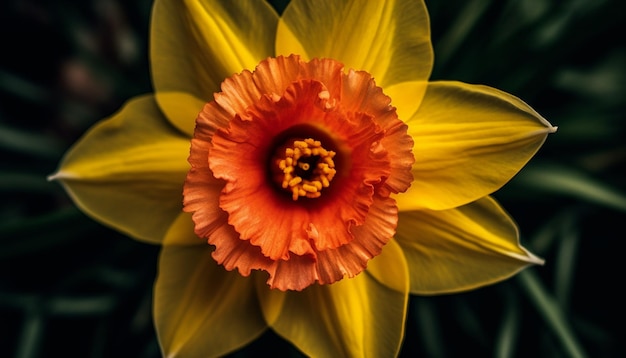 Flores vibrantes florecen en la naturaleza jardín formal generado por la IA