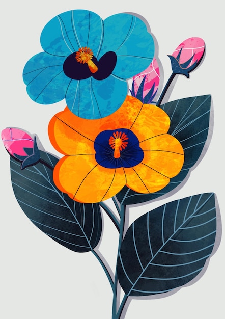 Las flores.