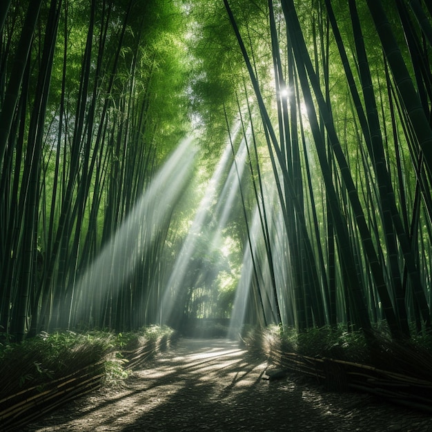 Floresta de bambu