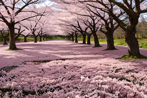 Floresta de cerejeiras