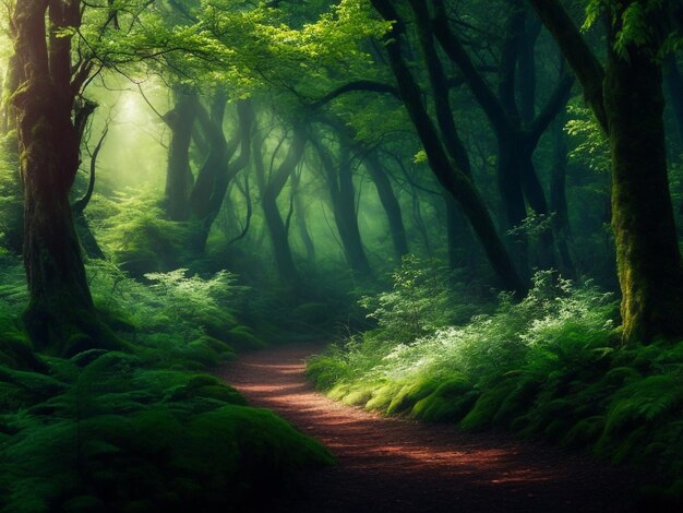 Floresta encantadora linda de alta qualidade