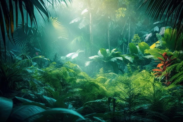 Floresta tropical da selva Gerar Ai