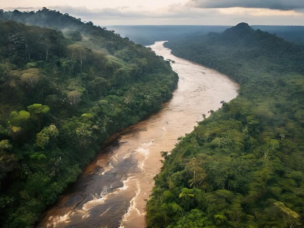 floresta tropical rio verão