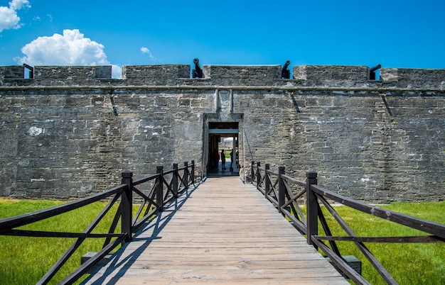 Foto florida no monumento nacional de castillo de san marcos.