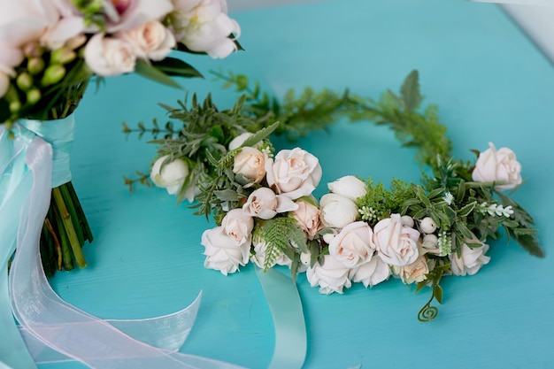 Floristería de bodaAccesorio de corona para la novia Hecho a mano