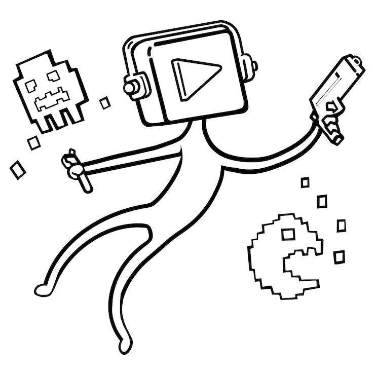 Foto flotante jugador png pegatina entretenimiento dibujos animados fondo transparente