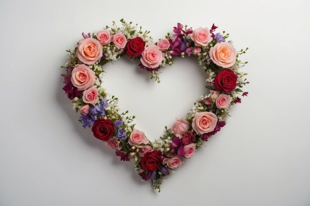 Flower coração símbolo expressando o amor