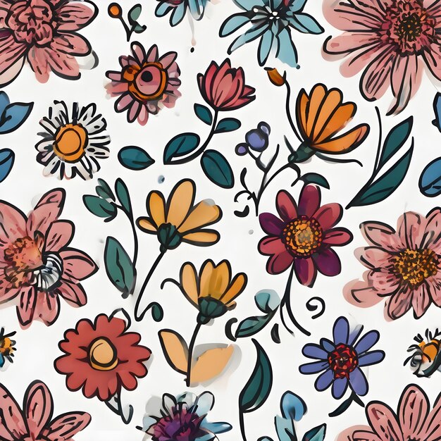 Flower Icon Cartoon Hintergrund Sehr cool