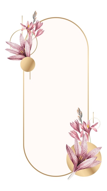 Flower png insignia de fondo transparente