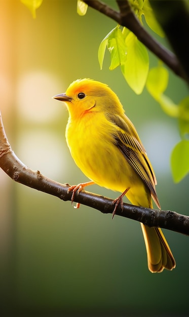 Flügel der Schönheit atemberaubende filmische Beleuchtung auf einem sitzenden Liedervogel