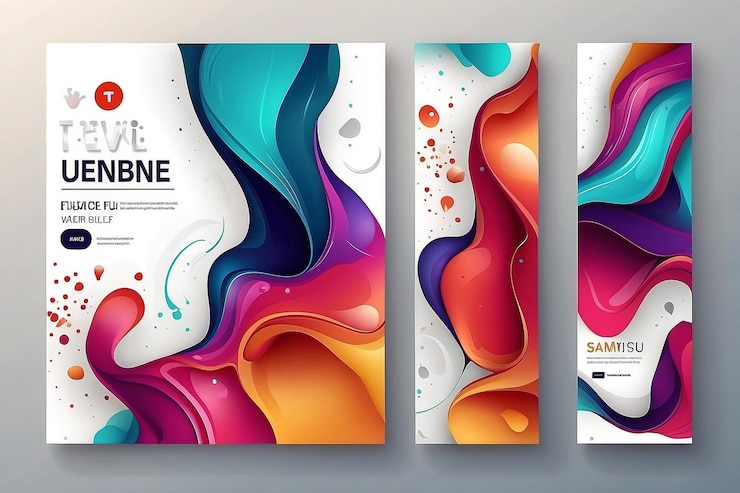 Foto flüssig-abstraktes banner-design flüssigvektorförmiger hintergrund moderne grafische vorlage banner