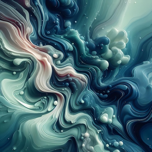 Flüssige abstrakte Hintergrundfarbe Indigo Kunst Behance