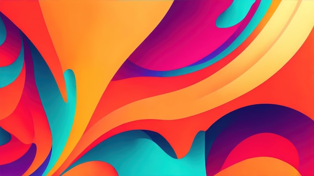 flüssige Abstrakte lebendige Farben Hintergrundtapeten rot orange cyan magenta lila
