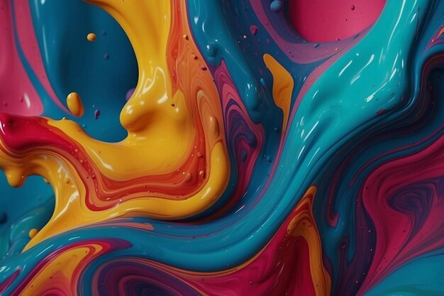flüssige Farben in bewegtem Hintergrund malen
