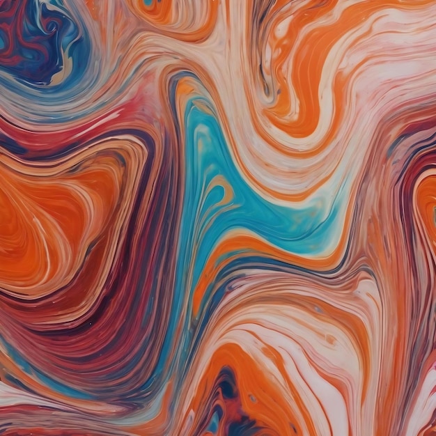 Flüssige Marmorfarbe Textur Hintergrund Flüssigmalerei abstrakte Textur intensive Farbmischung Tapeten