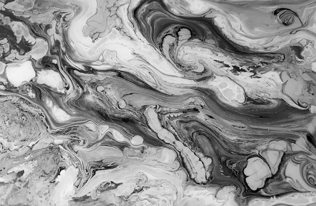 Flüssige und organische schwarze Farbe Abstract Hintergrund für einzigartige Designs