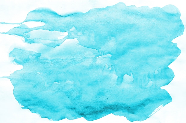 Flüssiger Hintergrund der nassen Bürstenfarbe des bunten blauen Aquarells für Tapete, Karte. Abstrakte Hand gezeichnetes klares Element des Papierbeschaffenheitshintergrundes des Aquarells helle Farbfür Netz, Druck