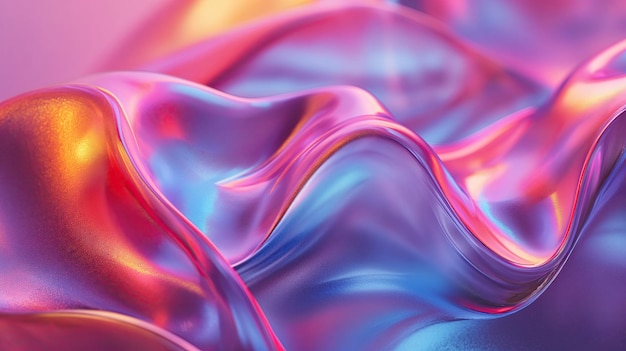 Flüssigkeitsabstrakte metallische holographische farbige KI
