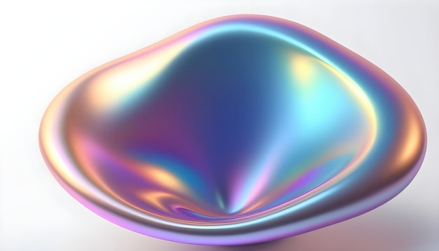 Flüssigkeitsglatter abstrakter metallischer holographischer farbiger Hintergrund
