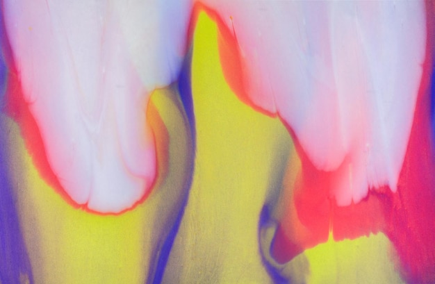 Flüssigkunst-Textur-Hintergrund mit abstrakter Mischfarbe Flüssig-Acryl-Bild fließt und spritzt