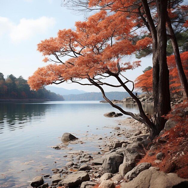 Flüstern der herbstlichen Ruhe Herbstlandschaft Foto