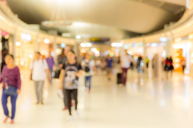 Flughafen-Einstieg Unscharfer Hintergrund